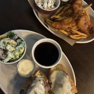 Shaved Prime Rib Dip*