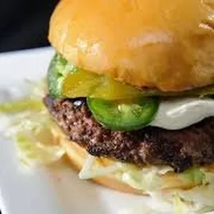 Jalapeno popper burger