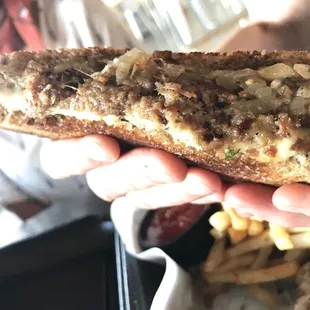 Yummy Fancy Pants- beef dip grilled cheese elevated