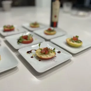 Donut Peach w/ Tuna tartare