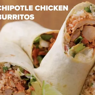 a close up of a burrito