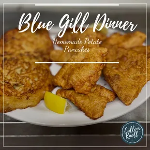 a plate of blue girl diner pancakes