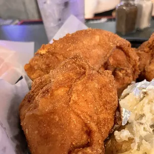 Boasted chicken in the chicken dinner. Delish.