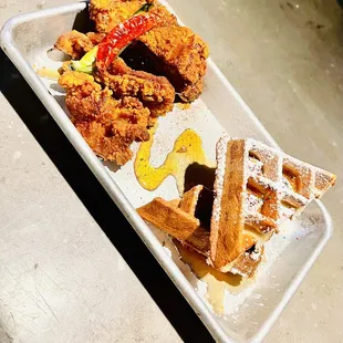 Boneless Chicken And Waffles