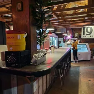 interior, sushi and sashimi