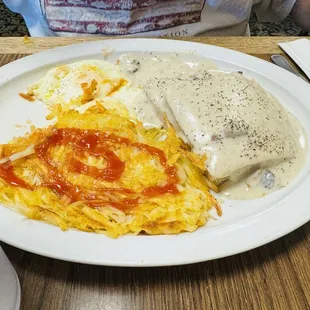 Biscuits and gravy yummy!