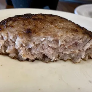 Thick sausage patty!