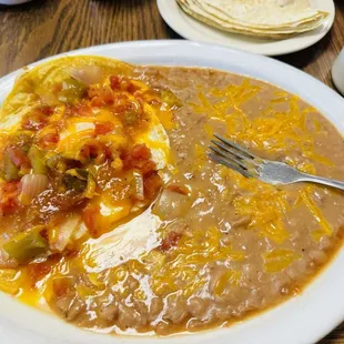 My huevos rancheros, delish!