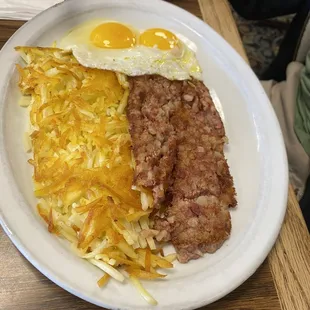 Corned beef hash , my dad loved it