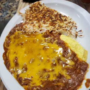 Chili omelette