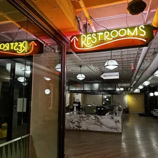 Restroom sign