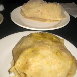The roti are giant.