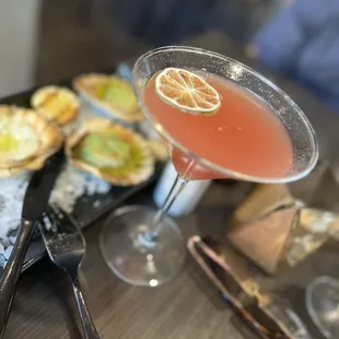 Tequila mockingbird cocktail. Very tasty
