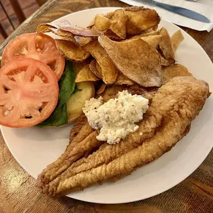 HIUUUGE fried catfish sandwich!