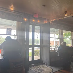 two people sitting at a table