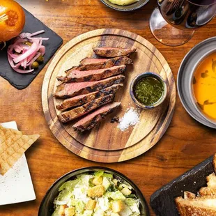 NY Steak, Cultivar Cabernet Sauvignon, grilled cheese, tomato soup, sliders, tuna tartar and more...