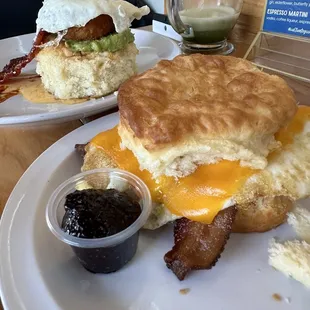 Sausage Egg Biscuit Sandwich