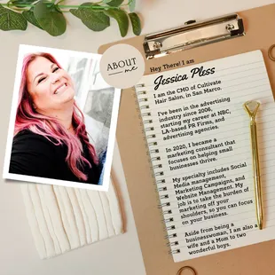 Allow us to introduce our Social Guru. As a small business, we want to share whose behind the scenes.