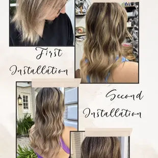 Feeling thin and want fuller hair? See what we can do with one row of extensions.