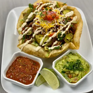 Build your own taco salad is great!