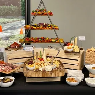 a variety of appetizers