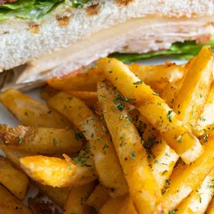 Our delicious seasoned french fries - get it with your next sandwich order