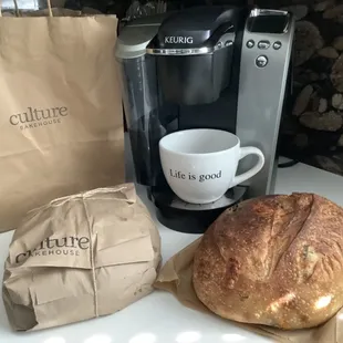 Jalapeño Cheese Sourdough on the right.
