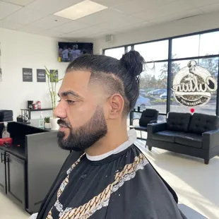 High Taper Fade /W Beard Work