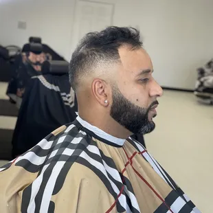 High Fade/ W Beard Work