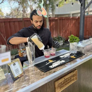 Our signature drink, Mamas Mocktail