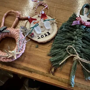 My masterpieces at craft night