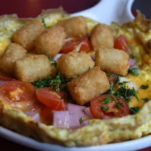 Ham and cheese frittata