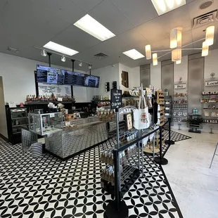 the interior of a restaurant