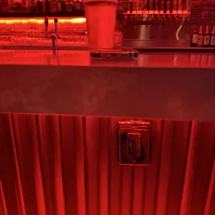 3 convenient chargers at the bar