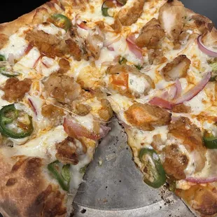 Buffalo chicken pizza