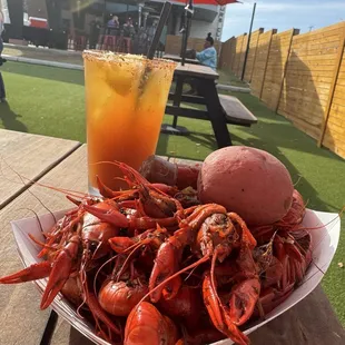 Michelada and Eastside boilers crawfish boil