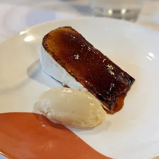 a dessert on a plate