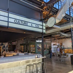 the interior of the building