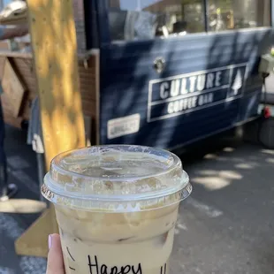 Iced Lavender Honey Latte