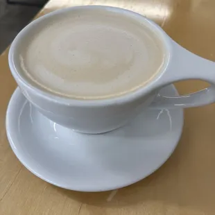 Chai latte with oatmeal