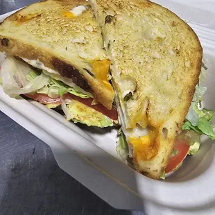 Cali breakfast sandwich