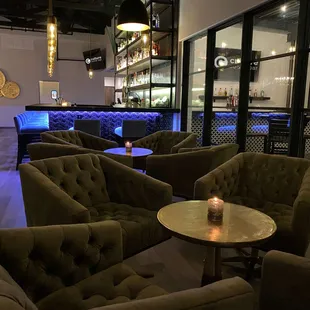 seating and bar area