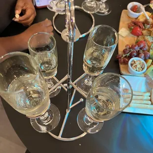 Sparkling wine flight