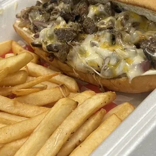 Steak &amp; cheese hoagie