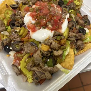 Loaded Steak Nachos