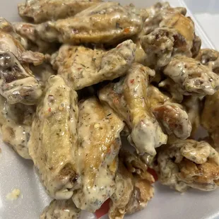 Garlic parm wings