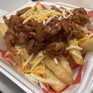 Pulled pork fry basket