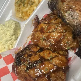 Smoked bbq chicken &amp; sides