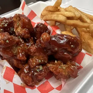 Boneless bbq wings