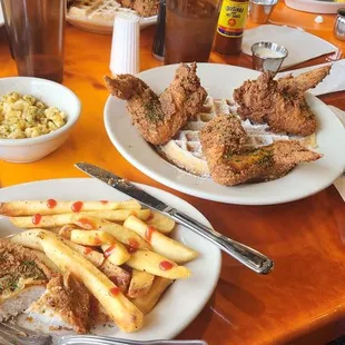  table full of food